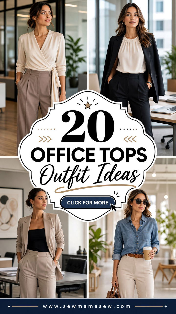 20 Office Tops Outfit Ideas for a Polished Modern Workweek - 20 Office Tops Outfit Ideas for a Polished Modern Workweek