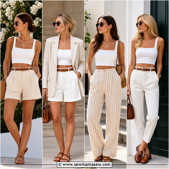 20 Old Money Crop Top Outfit Ideas for Quiet Luxury Style