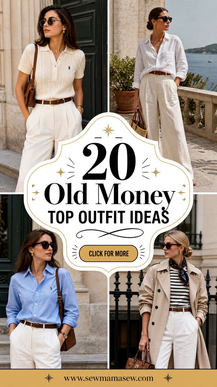 20 Old Money Top Outfit Ideas for Timeless Everyday Style - 20 Old Money Top Outfit Ideas for Timeless Everyday Style