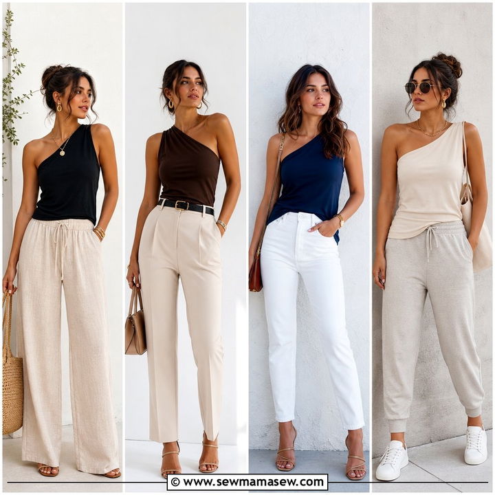 20 One Shoulder Top Outfit Ideas for Elegant Night-Out Style