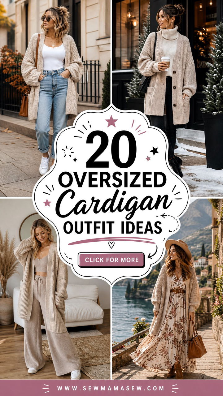20 Oversized Cardigan Outfit Ideas for Cozy Winter Style - 20 Oversized Cardigan Outfit Ideas for Cozy Winter Style