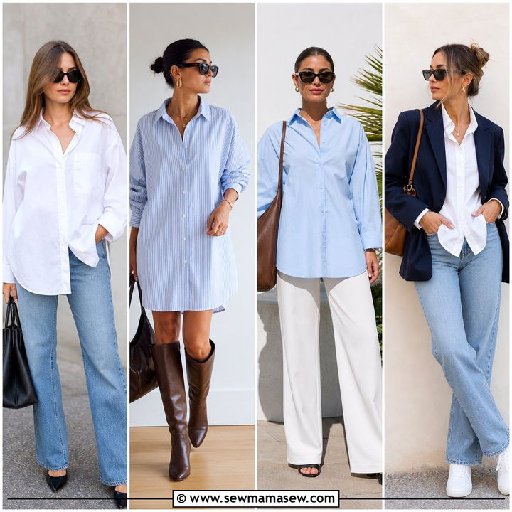 20 Oversized Shirt Outfit Ideas for Effortless Layered Style