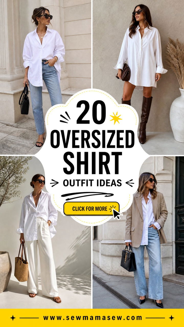 20 Oversized Shirt Outfit Ideas for Effortless Layered Style - 20 Oversized Shirt Outfit Ideas for Effortless Layered Style
