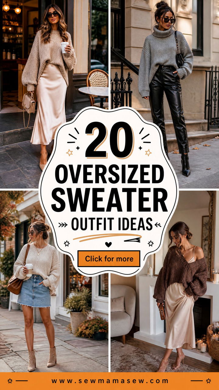 20 Oversized Sweater Outfit Ideas for Cozy Elevated Style - 20 Oversized Sweater Outfit Ideas for Cozy, Elevated Style