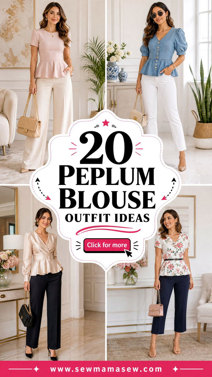 20 Peplum Blouse Outfit Ideas for Feminine Polished Style - 20 Peplum Blouse Outfit Ideas for Feminine, Polished Style