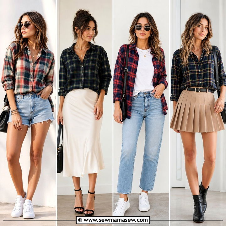 20 Plaid Shirt Outfit Ideas for Effortless Fall Style