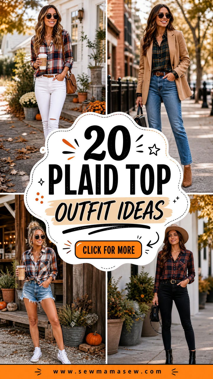 20 Plaid Top Outfit Ideas for Cozy Polished Seasonal Style - 20 Plaid Top Outfit Ideas for Cozy, Polished Seasonal Style