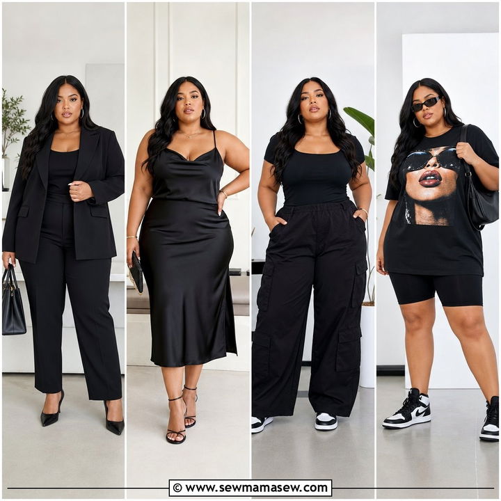 20 Plus Size All Black Outfit Ideas for Effortless Chic