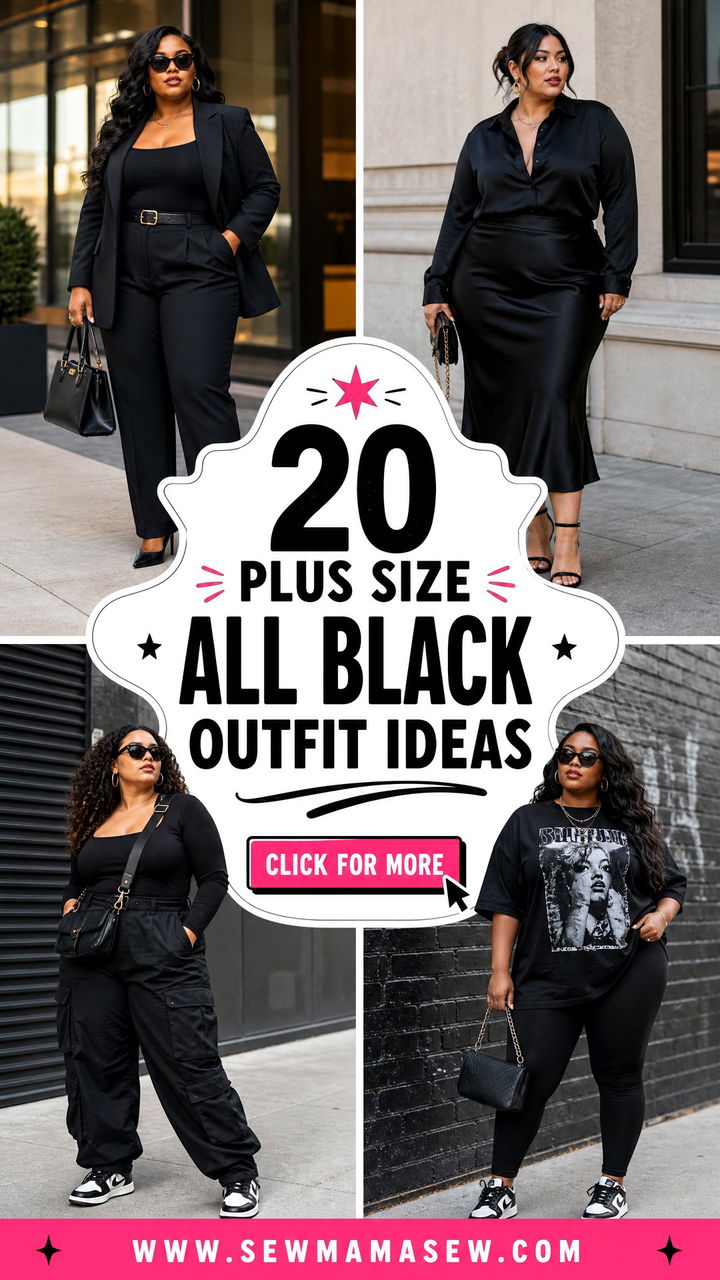 20 Plus Size All Black Outfit Ideas for Effortless Chic - 20 Plus Size All Black Outfit Ideas for Effortless Chic