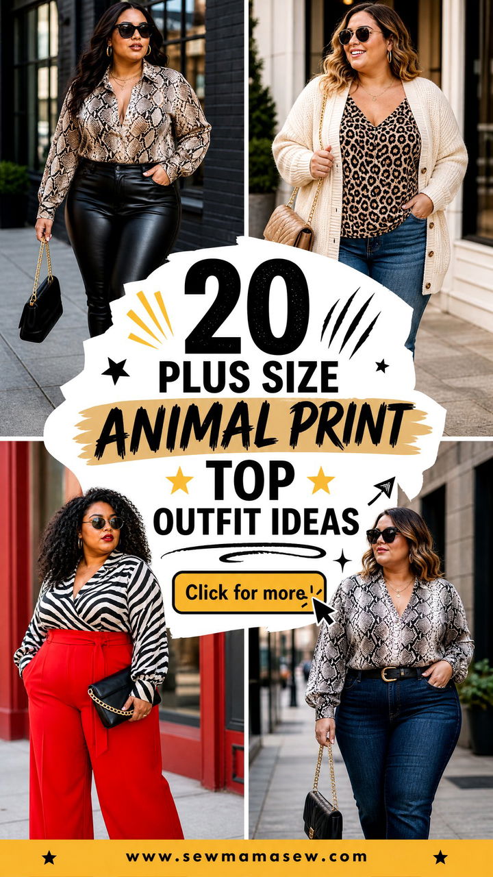 20 Plus Size Animal Print Top Outfit Ideas for Bold Daily Style - 20 Plus Size Animal Print Top Outfit Ideas for Bold Daily Style