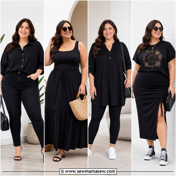 20 Plus Size Black Outfit Ideas for Timeless, Chic Style