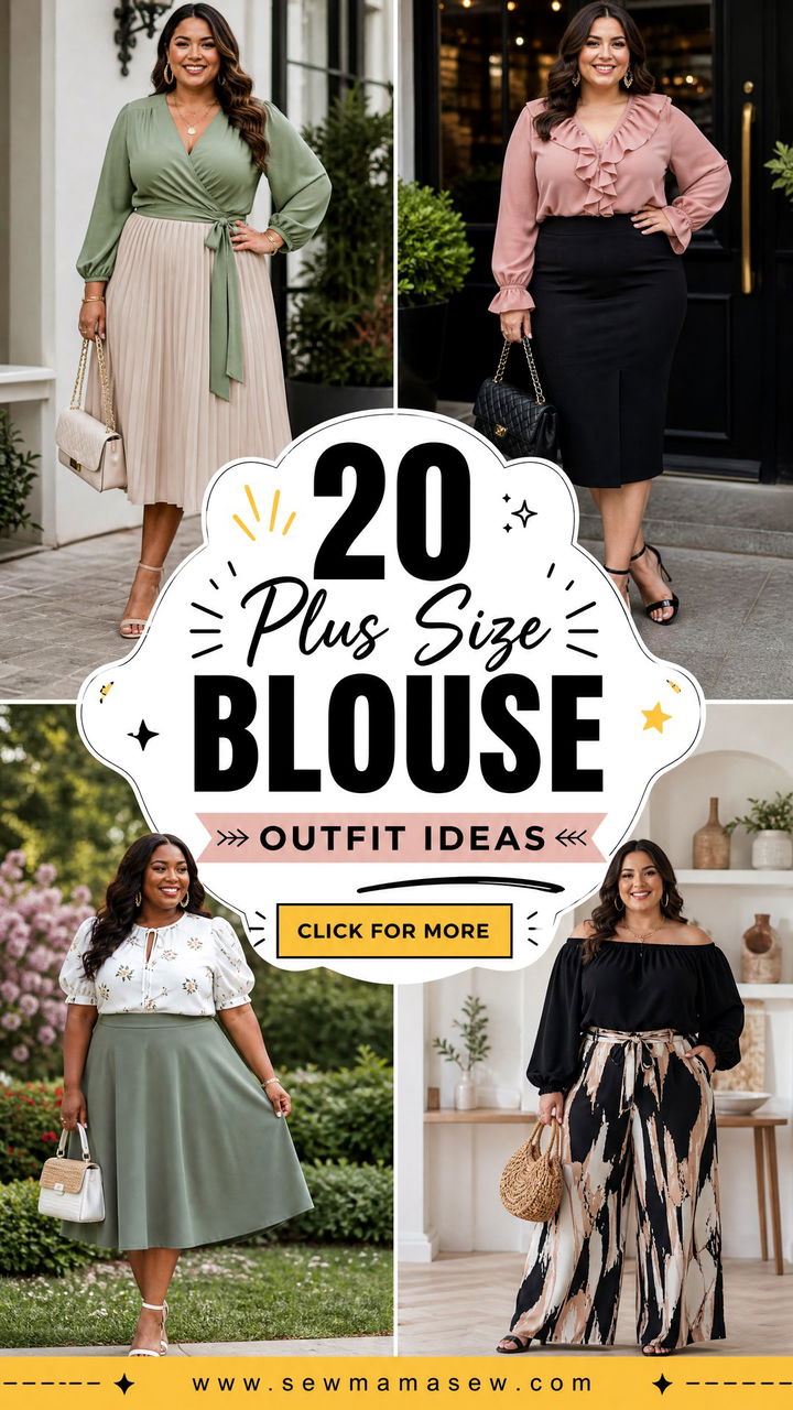 20 Plus Size Blouse Outfit Ideas for Polished Everyday Looks - 20 Plus Size Blouse Outfit Ideas for Polished Everyday Looks