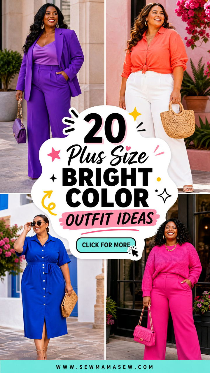 20 Plus Size Bright Color Outfit Ideas to Lift Your Mood - 20 Plus Size Bright Color Outfit Ideas to Lift Your Mood