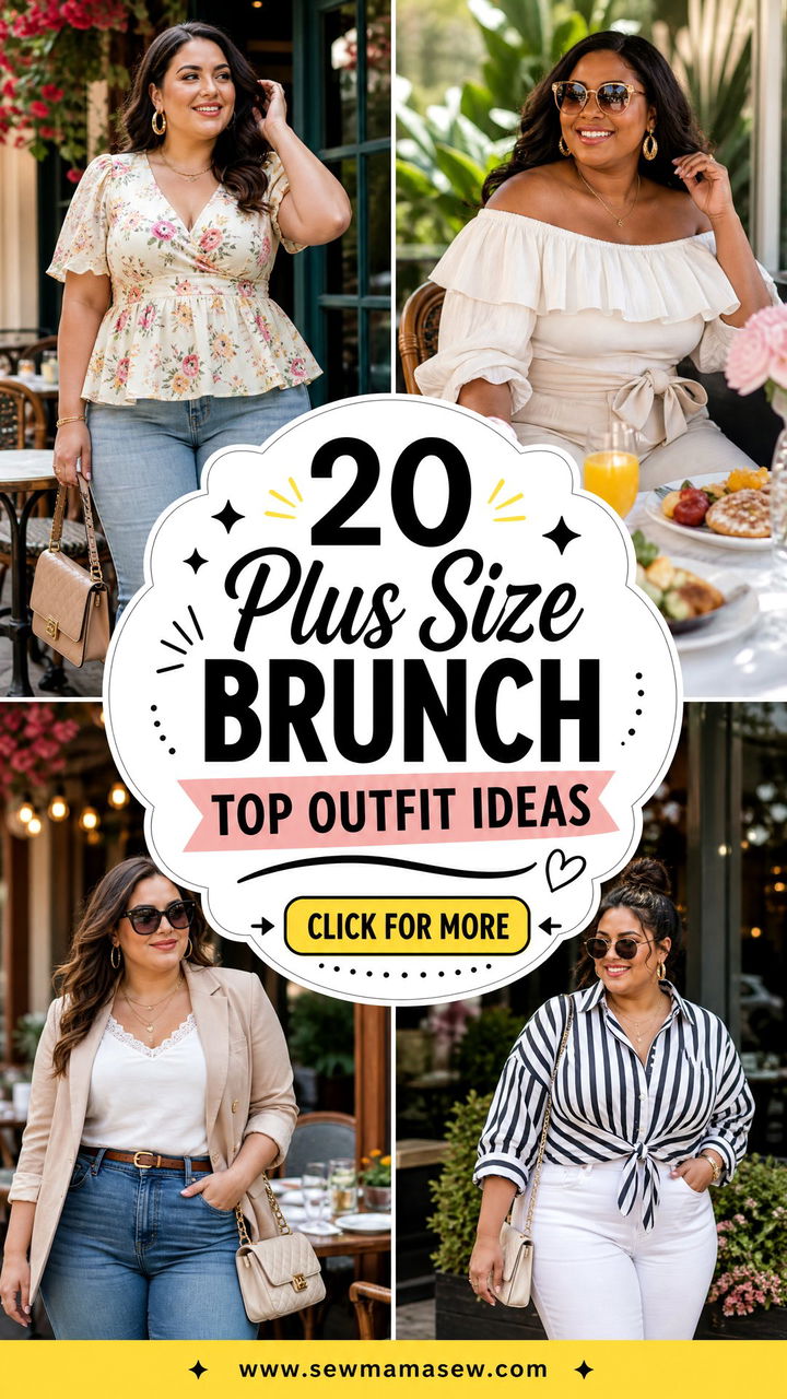 20 Plus Size Brunch Top Outfit Ideas for Stylish Weekends - 20 Plus Size Brunch Top Outfit Ideas for Stylish Weekends