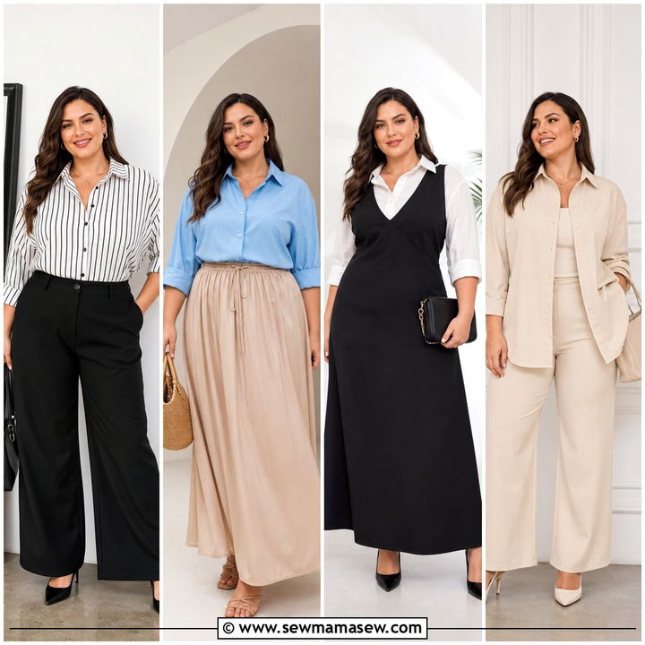 20 Plus Size Button Up Shirt Outfit Ideas for Polished Days
