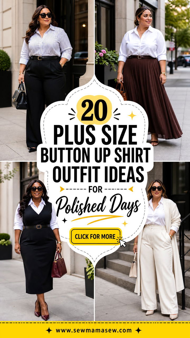 20 Plus Size Button Up Shirt Outfit Ideas for Polished Days - 20 Plus Size Button Up Shirt Outfit Ideas for Polished Days