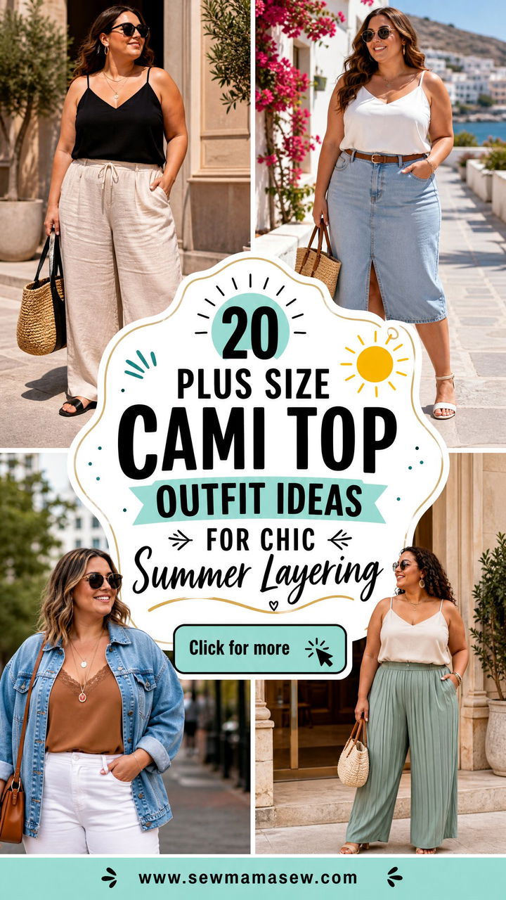 20 Plus Size Cami Top Outfit Ideas for Chic Summer Layering - 20 Plus Size Cami Top Outfit Ideas for Chic Summer Layering