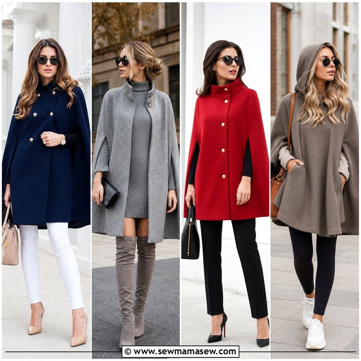 20 Plus Size Cape Coat Outfit Ideas for Chic Winter Layering
