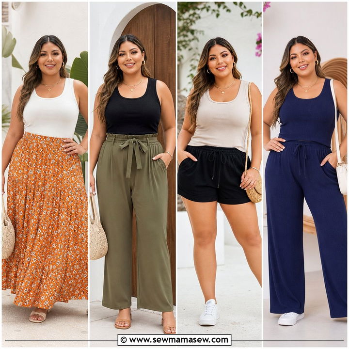 20 Plus Size Casual Tank Top Outfit Ideas for Breezy Days