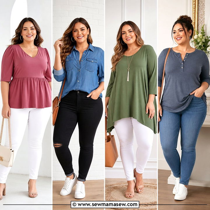 20 Plus Size Casual Top Outfit Ideas for Easy Everyday Style