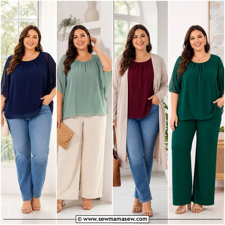 20 Plus Size Chiffon Top Outfit Ideas for Elegant Events