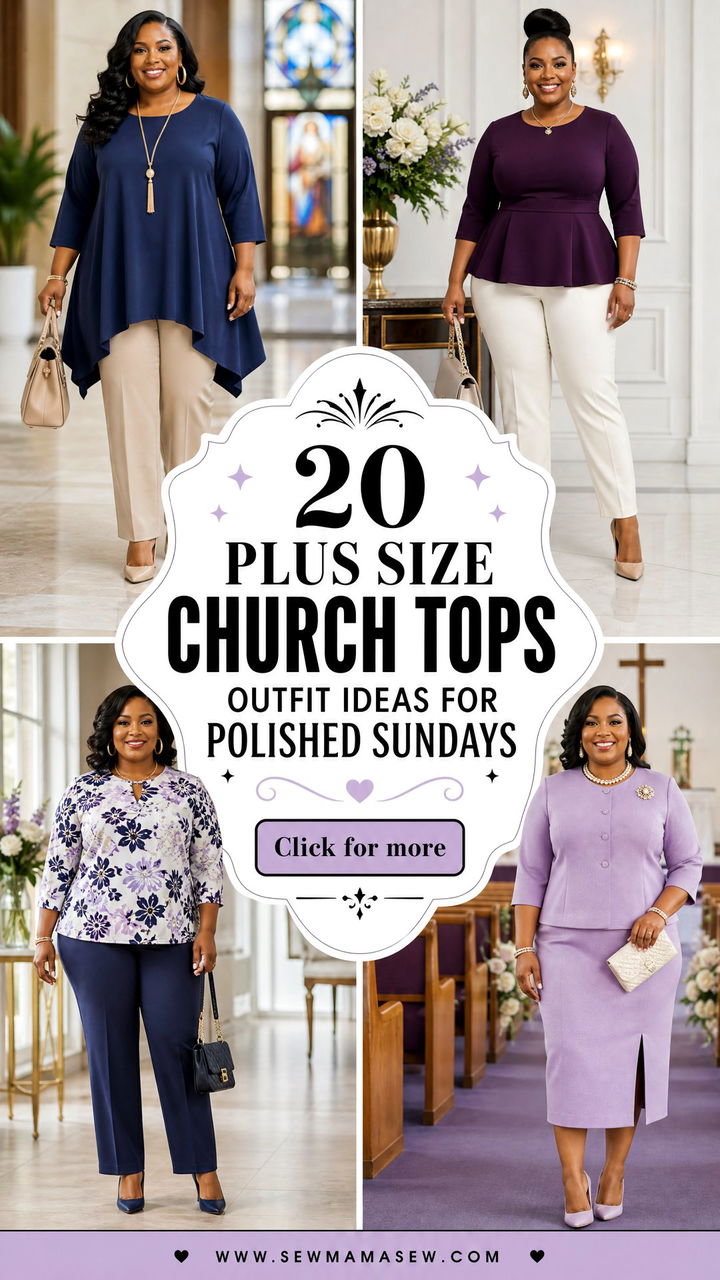 20 Plus Size Church Tops Outfit Ideas for Polished Sundays - 20 Plus Size Church Tops Outfit Ideas for Polished Sundays