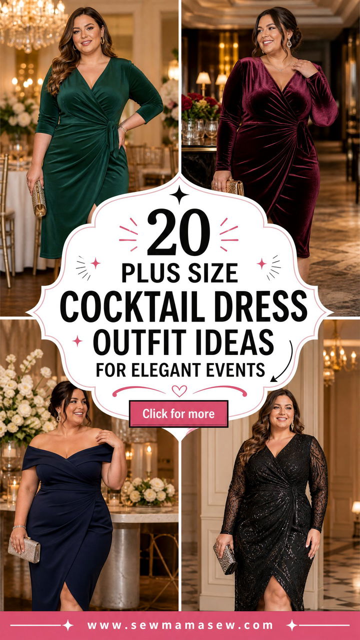 20 Plus Size Cocktail Dress Outfit Ideas for Elegant Events - 20 Plus Size Cocktail Dress Outfit Ideas for Elegant Events