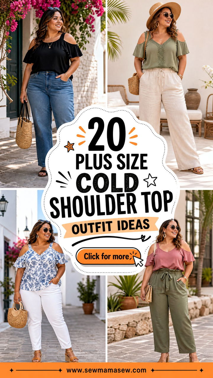 20 Plus Size Cold Shoulder Top Outfit Ideas for Chic Summer Style - 20 Plus Size Cold Shoulder Top Outfit Ideas for Chic Summer Style