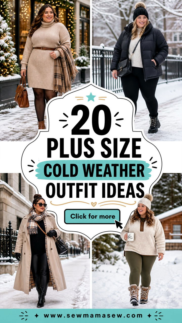 20 Plus Size Cold Weather Outfit Ideas for Warm Winter Style - 20 Plus Size Cold Weather Outfit Ideas for Warm Winter Style