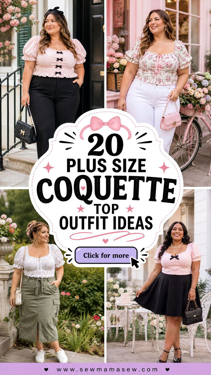 20 Plus Size Coquette Top Outfit Ideas for a Sweet Trendy Look - 20 Plus Size Coquette Top Outfit Ideas for a Sweet, Trendy Look
