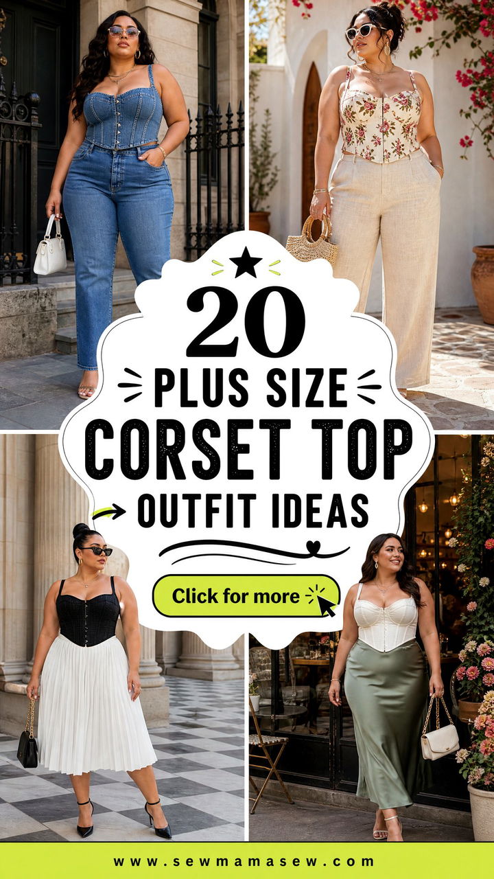 20 Plus Size Corset Top Outfit Ideas for Bold Confident Style - 20 Plus Size Corset Top Outfit Ideas for Bold, Confident Style