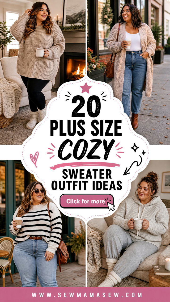 20 Plus Size Cozy Sweater Outfit Ideas for Chic Winter Style - 20 Plus Size Cozy Sweater Outfit Ideas for Chic Winter Style