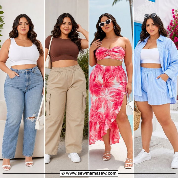 20 Plus Size Crop Top Outfits for Easy, Confident Summer Style