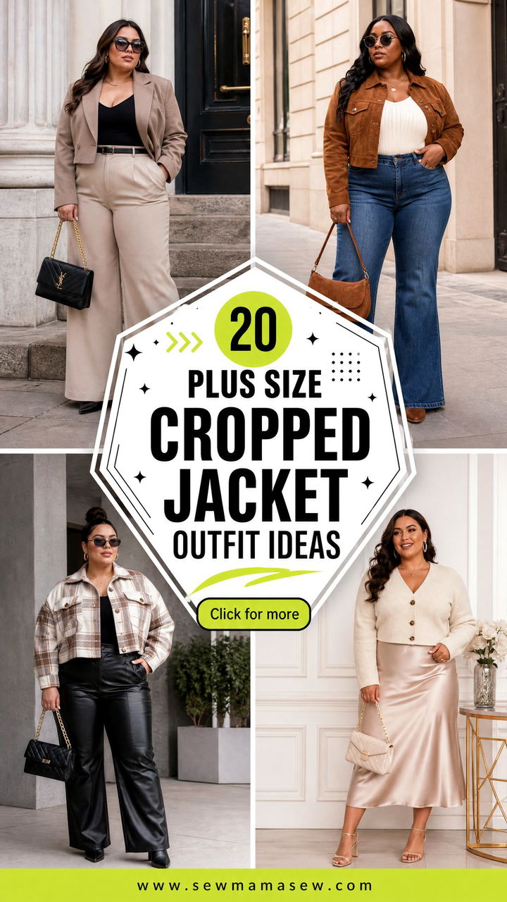 20 Plus Size Cropped Jacket Outfit Ideas for Stylish Layers - 20 Plus Size Cropped Jacket Outfit Ideas for Stylish Layers