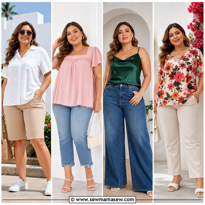 20 Plus Size Cute Summer Tops Outfit Ideas for Sunny Days