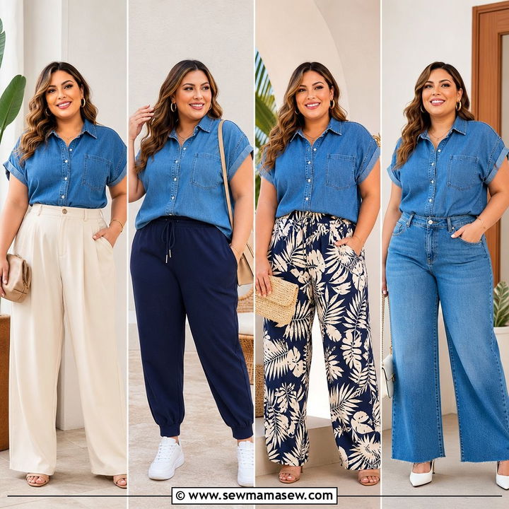 20 Plus Size Denim Top Outfit Ideas for Easy Everyday Style