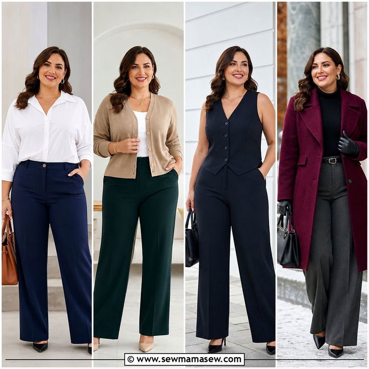 20 Plus Size Dress Pants Outfit Ideas for Work and Beyond