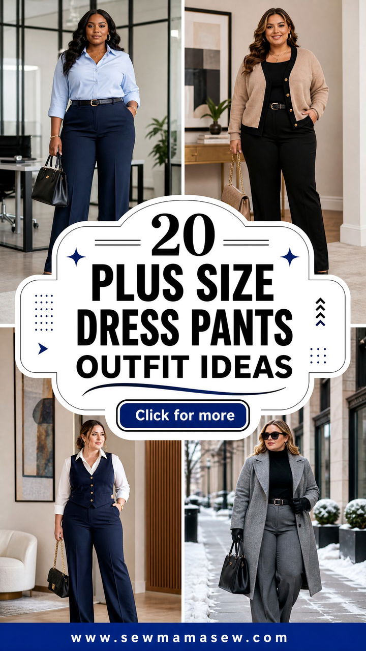 20 Plus Size Dress Pants Outfit Ideas for Work and Beyond - 20 Plus Size Dress Pants Outfit Ideas for Work and Beyond