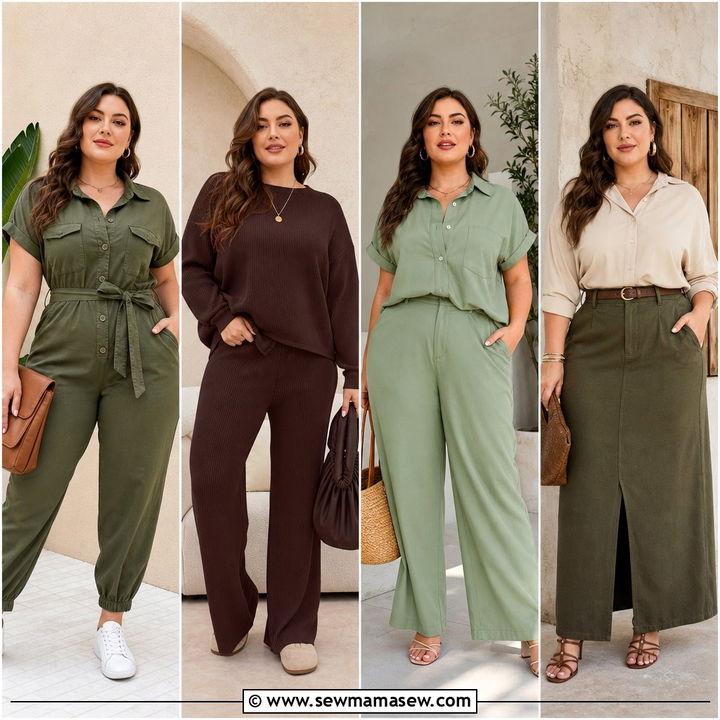 20 Plus Size Earth Tone Outfit Ideas for Effortless Style