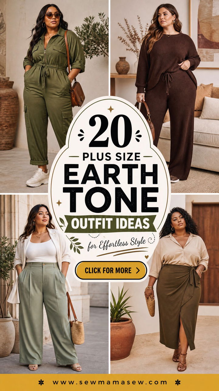 20 Plus Size Earth Tone Outfit Ideas for Effortless Style - 20 Plus Size Earth Tone Outfit Ideas for Effortless Style