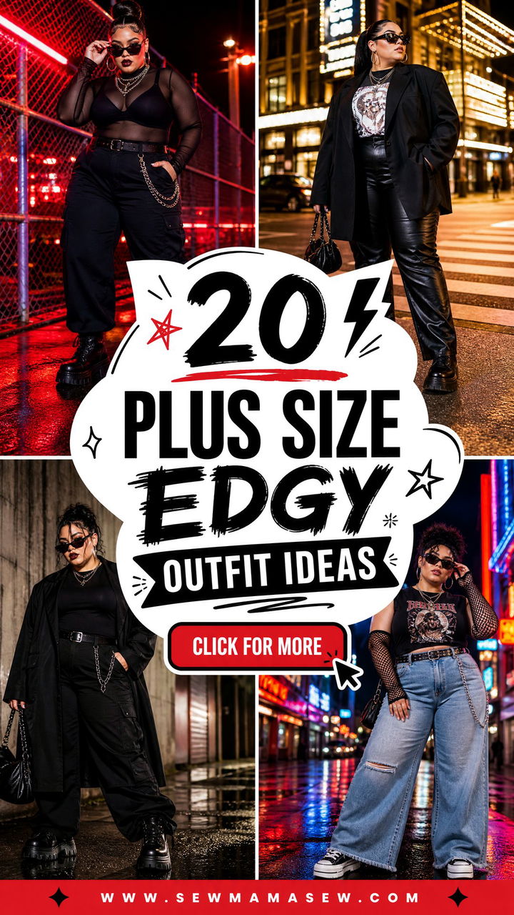 20 Plus Size Edgy Outfit Ideas for Bold Confident Style - 20 Plus Size Edgy Outfit Ideas for Bold, Confident Style