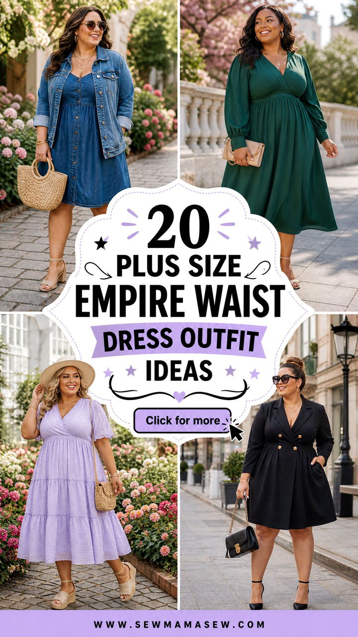 20 Plus Size Empire Waist Dress Outfit Ideas for Elegant Days - 20 Plus Size Empire Waist Dress Outfit Ideas for Elegant Days