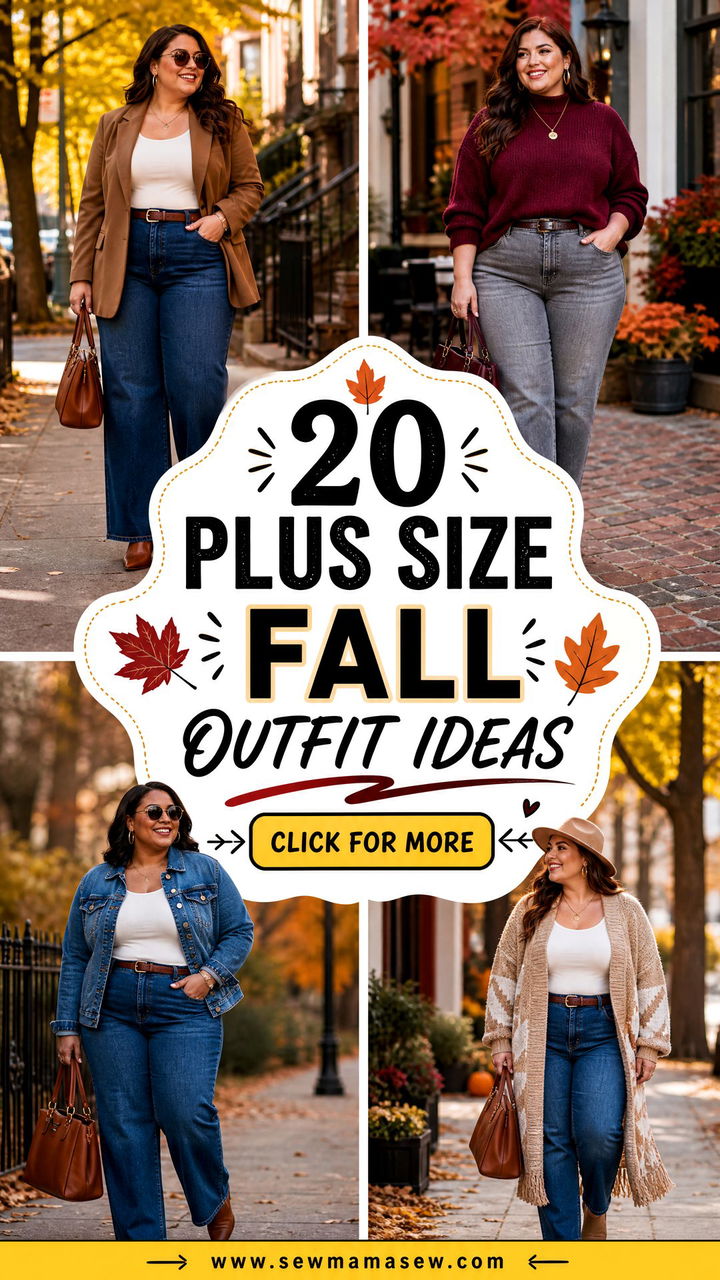 20 Plus Size Fall Outfit Ideas With Jeans for Easy Chic - 20 Plus Size Fall Outfit Ideas With Jeans for Easy Chic