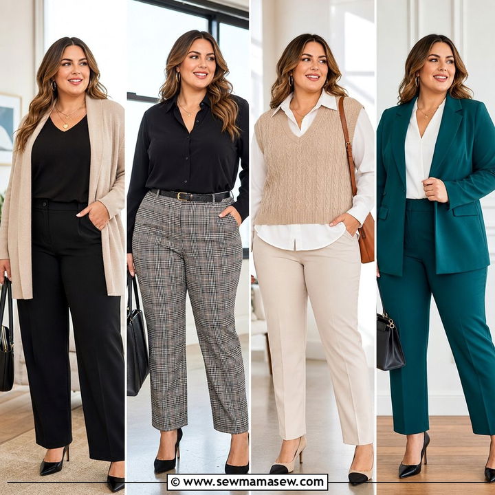 20 Plus Size Fall Outfit Ideas for Work With Polished Style