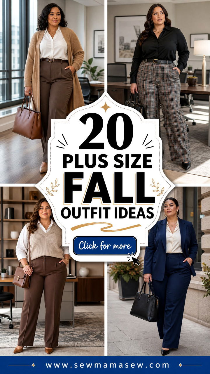 20 Plus Size Fall Outfit Ideas for Work With Polished Style - 20 Plus Size Fall Outfit Ideas for Work With Polished Style