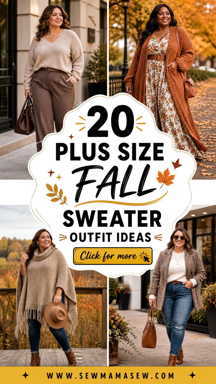 20 Plus Size Fall Sweater Outfit Ideas for Cozy-Chic Looks - 20 Plus Size Fall Sweater Outfit Ideas for Cozy-Chic Looks