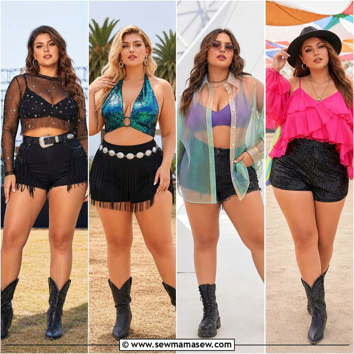 20 Plus Size Festival Top Outfit Ideas for Festival Season