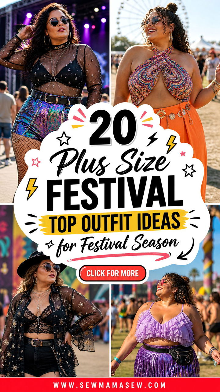 20 Plus Size Festival Top Outfit Ideas for Festival Season - 20 Plus Size Festival Top Outfit Ideas for Festival Season