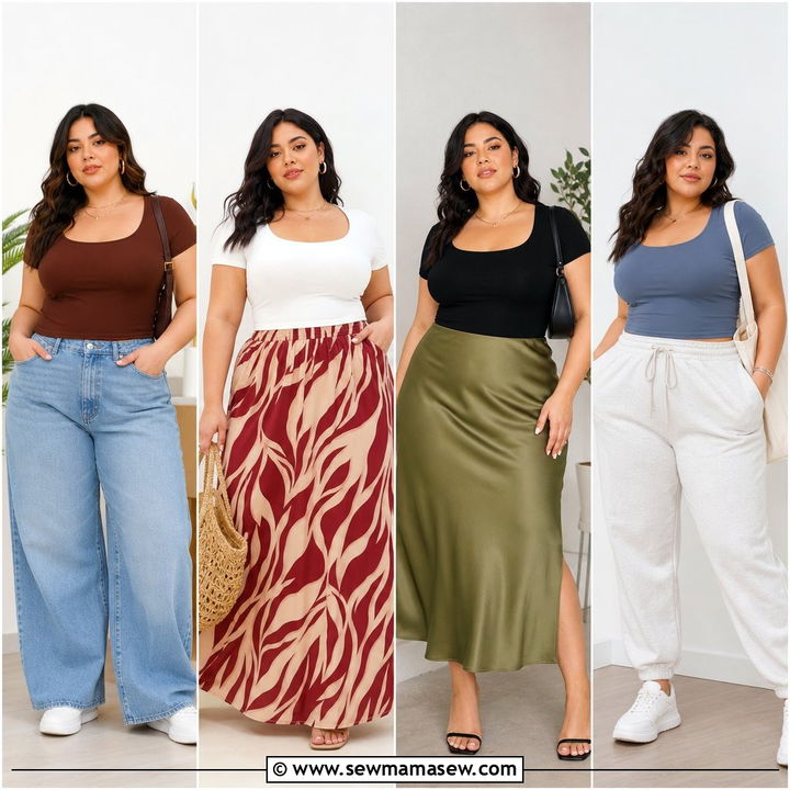 20 Plus Size Fitted Top Outfit Ideas for Sleek Everyday Style