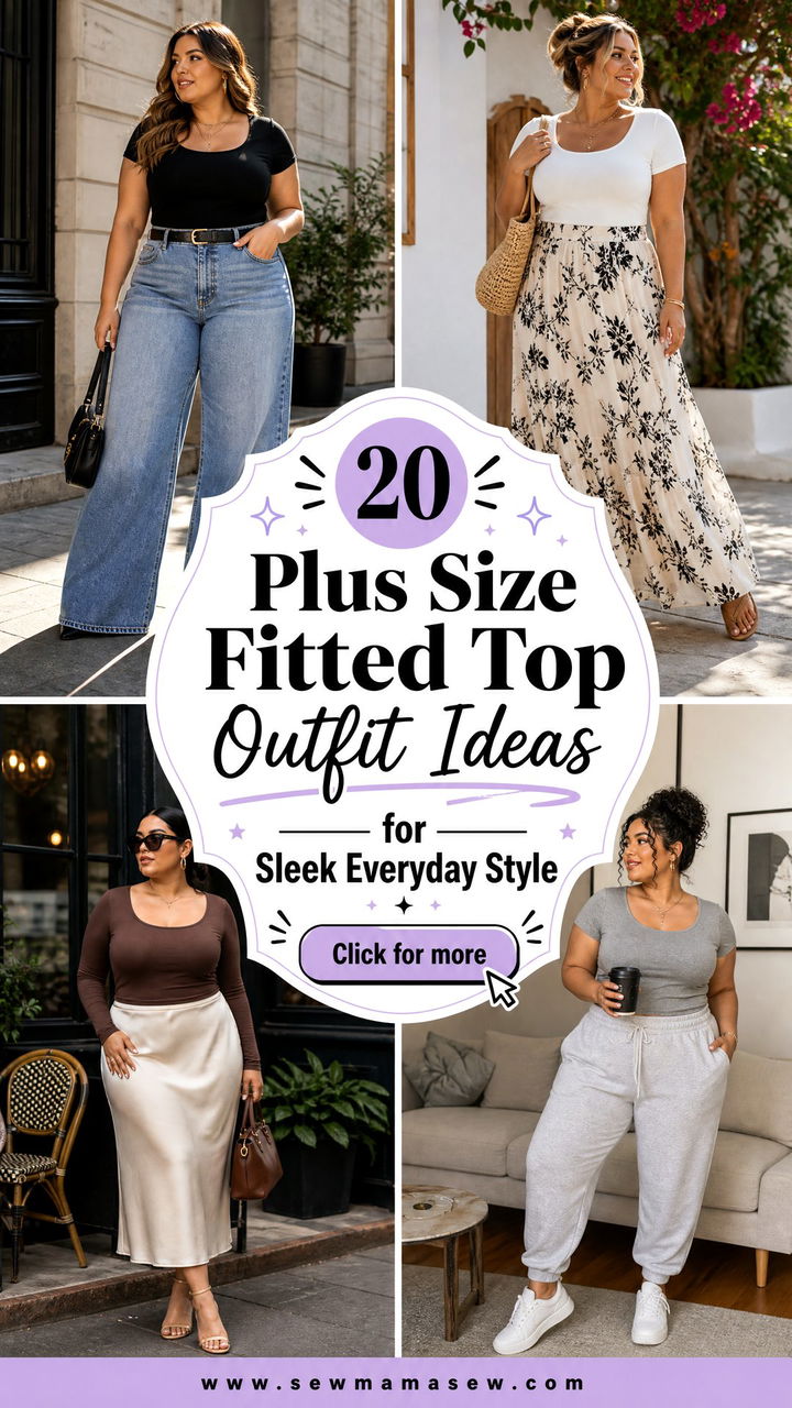 20 Plus Size Fitted Top Outfit Ideas for Sleek Everyday Style - 20 Plus Size Fitted Top Outfit Ideas for Sleek Everyday Style
